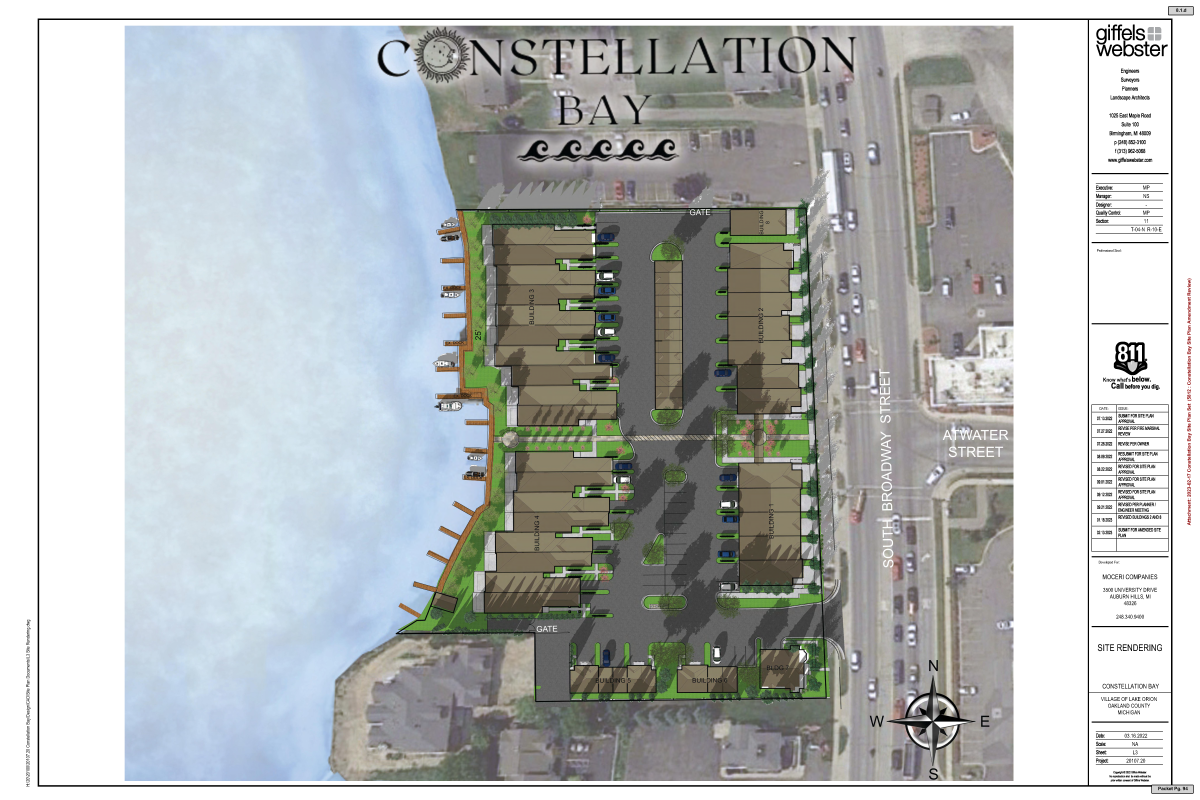 Constellation Bay site layout drawing